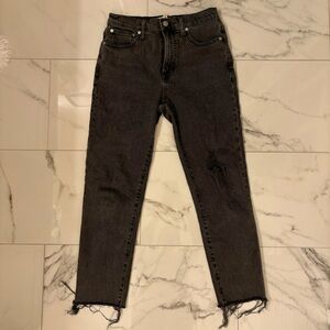 Madewell the perfect vintage Jean - black wash with destroy
